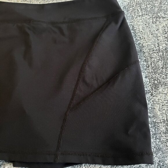 Lotus Activa Stretchy Black Skort Skirt Made in Vancouver - Picture 8 of 10